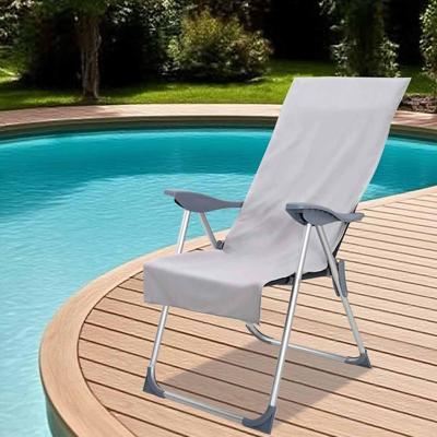 Buiten Stoel Handdoeken 2 pcs Grijs 130 x 60 cm