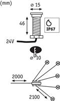 Paulmann 93694 Verlichtingssysteem Plug&Shine LED-buiteninbouwlamp (uitbreiding) Set van 5 stuks - thumbnail