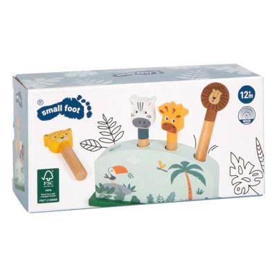 Small Foot - houten dierenvormenspel safari fsc Small Foot - houten dierenvormenspel safari fsc