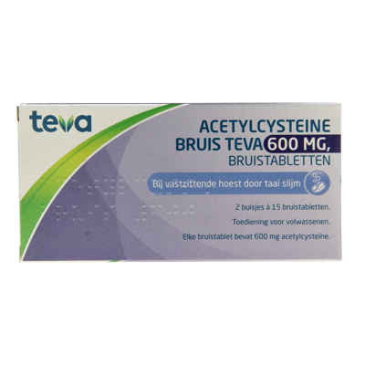 Acetylcysteine 600mg 30 Bruistabletten
