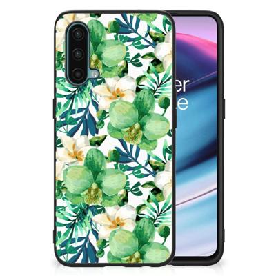OnePlus Nord CE 5G Bloemen Hoesje Orchidee Groen