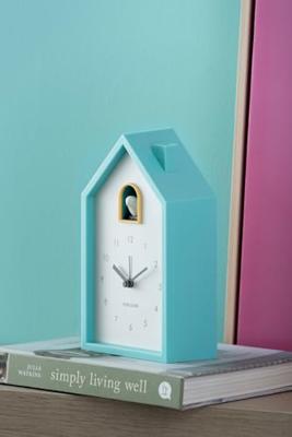 Karlsson Alarm Klok Modern Cuckoo Turquoise Blue