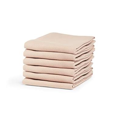 DDDDD Theedoek Checkmaid Dusty Pinky (6 stuks)