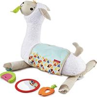 Fisher Price knuffeldierkussen Tummy Time Lama 43 cm pluche wit - thumbnail