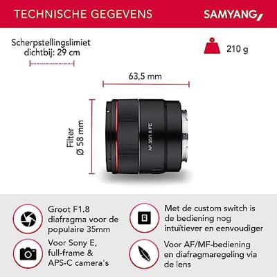 Samyang 35mm F/1.8 AF Sony FE - thumbnail