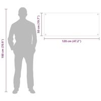 VidaXL Keuken spatscherm 2 pcs lichtgrijs 120 x 50 cm gehard glas - thumbnail