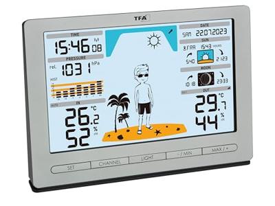 TFA Dostmann Funk-Wetterstation METEO JACK 35.1097.54 Draadloos weerstation Verwachting voor 12 tot 24 uur Aantal sensoren max.: 3