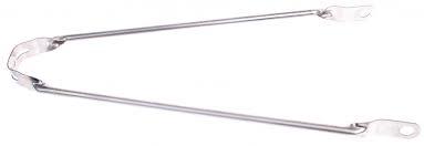 Spatbordstang 28" per stuk zilver