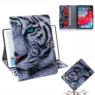 Tiger patroon horizontale Flip lederen case voor iPad Pro 11 inch (2018) met houder & Card slot & portemonnee