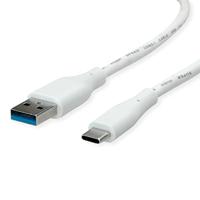 VALUE USB 3.2 Gen 1 kabel, A-C, M/M, wit, 3 m - thumbnail