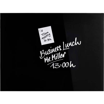 magnetoplan 13403012 Glazen magneetbord (b x h) 800 mm x 600 mm Zwart magnetoplan 13403012 Glazen magneetbord (b x h) 800 mm x 600 mm Zwart
