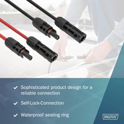 Digitus DK-SCEC66-0030 DK-SCEC66-0030 Zonne-energie verlengkabel 6 mm² Kabellengte 3 m
