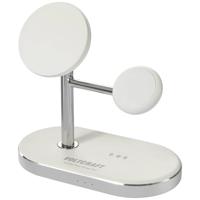 VOLTCRAFT VC-MS-Fast Charge 3in1 VC-14134090 Inductie laadadapter 1.12 A Uitgangen Qi-standaard Wit-zilver - thumbnail