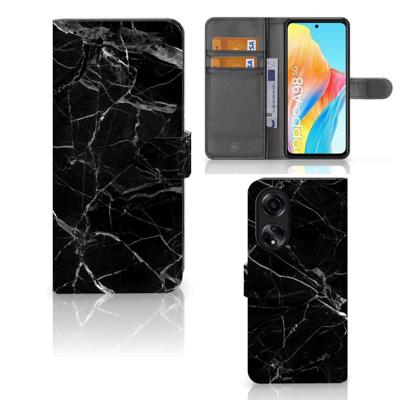 OPPO A98 5G | Bookcase | Marmer Zwart - Origineel Cadeau Vader OPPO A98 5G | Bookcase | Marmer Zwart - Origineel Cadeau Vader