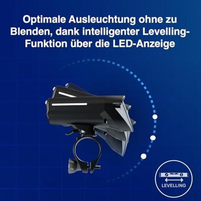 FISCHER FAHRRAD Koplamp LED werkt op batterijen Zwart