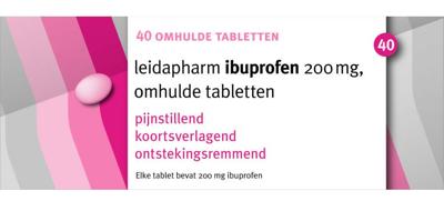 Leidapharm Ibuprofen 200mg 40st Leidapharm Ibuprofen 200mg 40st