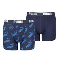 Puma AOP Boxershort 4-Pack KIDS Blauw - Maat 140 - Kleur: Blauw | Soccerfanshop - thumbnail