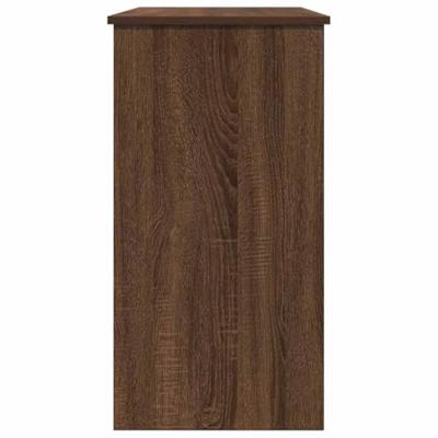 Bureau 80x40x75 cm bewerkt hout bruin eikenkleur