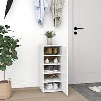 VidaXL Schoenenkast 32x35x70 cm bewerkt hout wit - thumbnail