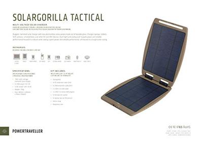 Power Traveller Solargorilla Tactical PTL-SG002 TAC Lader op zonne-energie Laadstroom zonnecel: 2000 mA 10 W