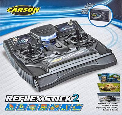 Carson Modellsport Reflex Stick II RC handzender 2,4 GHz Aantal kanalen: 6 Incl. ontvanger