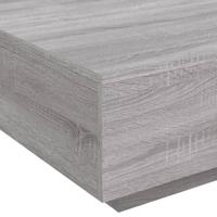 Salontafel 80x80x31 cm bewerkt hout grijs sonoma eikenkleurig - thumbnail