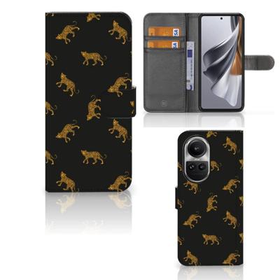 Telefoonhoesje | Met pasjeshouder | voor OPPO Reno10 | 10 Pro Leopards