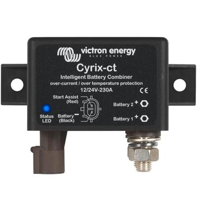 Victron Energy Cyrix-ct 12/24V 230A Relaismodule (modulair) Nominale spanning: 12 V, 24 V Schakelstroom (max.): 500 A 1 stuk(s)