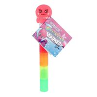 Glamour Multi Markeerstiftjes Octopus, 19cm - thumbnail