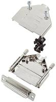 encitech DTPK25-M-HDS44-W-K 6355-8056-13 D-sub female connectorset 180 ° Aantal polen: 44 Soldeerkelk 1 stuk(s) - thumbnail