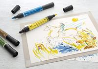 Faber Castell Tekenstift Pitt Artist Pen duo marker - 264 donker phthalogroen - thumbnail