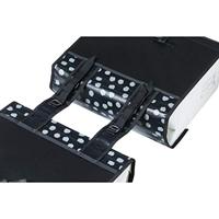 Basil urban load dubbele fietstas - zwart/groen, waterafstotend, 53l - thumbnail