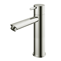 Hotbath Cobber Hoge Wastafelkraan Glans Nikkel CB003MS - thumbnail