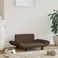 Hondenmand 70x45x28 cm kunstleer bruin - thumbnail