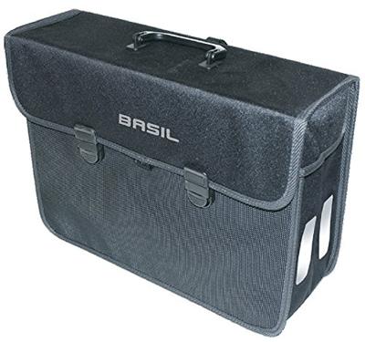 Basil malaga xl - enkele fietstas, unisex, zwart