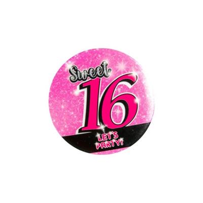 Sweet Sixteen Button Roze