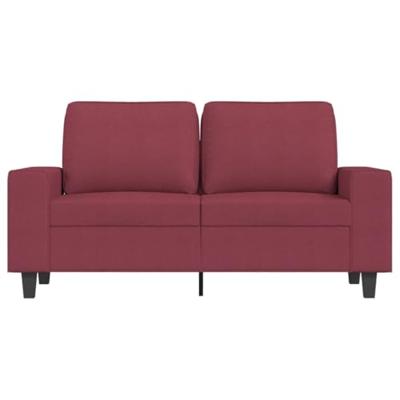 Tweezitsbank 120 cm stof wijnrood Tweezitsbank 120 cm stof wijnrood