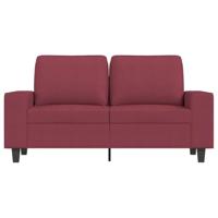Tweezitsbank 120 cm stof wijnrood - thumbnail