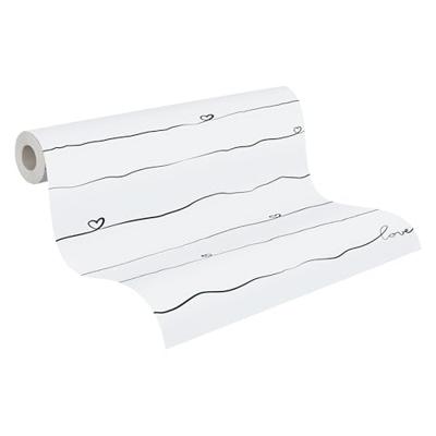 AS Creation Little Love zwart behang | 381403