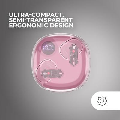 Draadloze Hoofdtelefoon met Oplaadetui Mars Gaming MHIB2P Roze