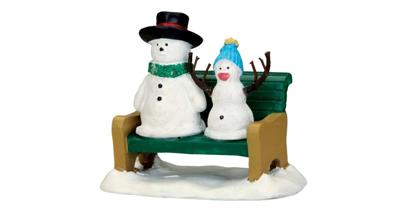 Kerstfiguur Snowdad and snowbaby LEMAX - Lemax