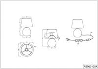 Trio TafellampLuxor 35cm zilver met wit - R50631089 - thumbnail