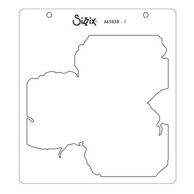 Sizzix • layered stencils layered peony 4stuks