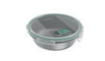 Rotho Nala Clic and Lock Vershouddoos 0.6L Mistletoe Green/RVS Rotho Nala Clic and Lock Vershouddoos 0.6L Mistletoe Green/RVS