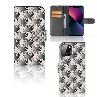 iPhone 13 Mini | Telefoonhoesje | Met pasjeshouder | Salamander Grey iPhone 13 Mini | Telefoonhoesje | Met pasjeshouder | Salamander Grey