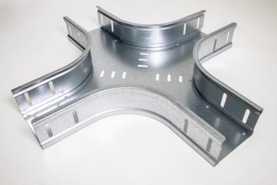 Kruisstuk kabelgoot 100mm gegalvaniseerd