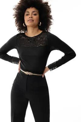 Wollen Thermoshirt dames - Kant - Wool Love - Luxe thermo ondershirt