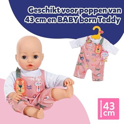 Baby Born Jungle Romper Roze/Wit