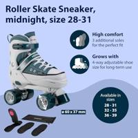 Hudora rolschaatsen sneaker midnight, maat 28 - thumbnail