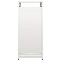 Brandhoutrek 44x28x65 cm koudgewalst staal wit - thumbnail